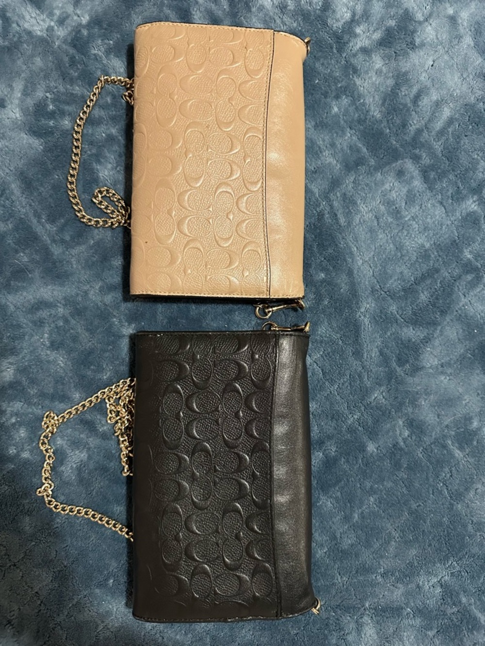 Coach Crossbody Wallets in Beige and Black with Gold Chain $80 EACH - Picture 3 of 3